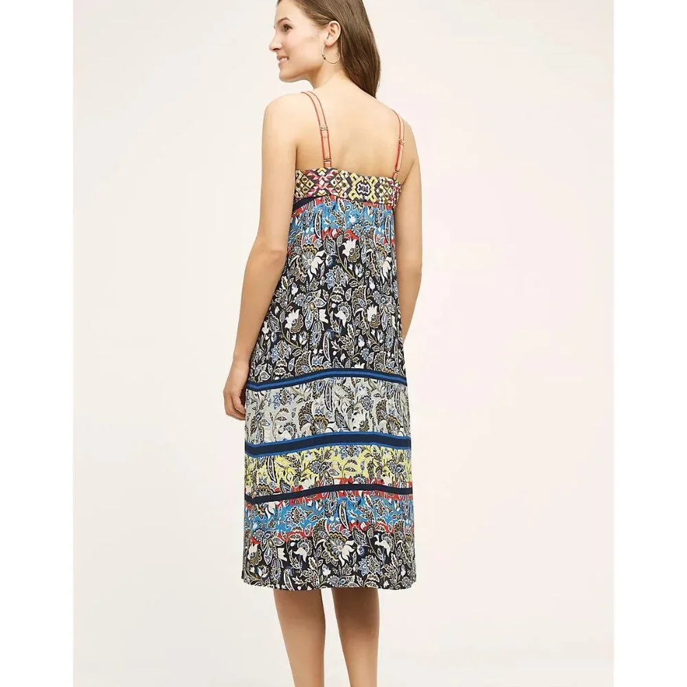 One September Anthropologie Embroidered Cosima Summer Sleeveless Sun Dress Sm - Picture 4 of 12